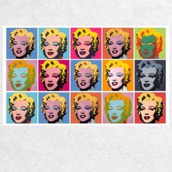 Marilyn Diptych Artwork by Andy Warhol Printed on Canvas