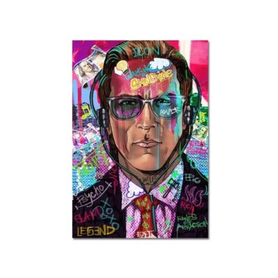 Graffiti Artworks of the Godfather and James Bond Actors Printed on Canvas - Image 8
