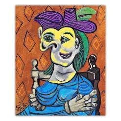 Sitting Woman in Blue Dress by Pablo Picasso 1939