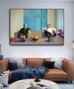 Double Portraits Painting by David Hockney