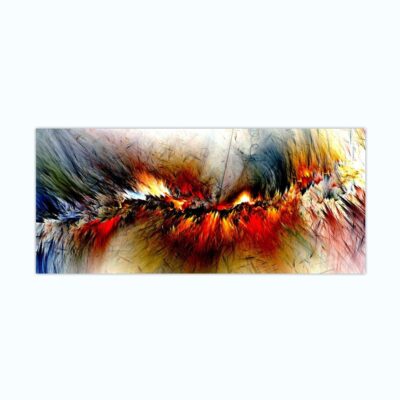 Colorful Abstract Cloud Painting Printed on Canvas - Image 13
