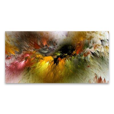 Colorful Abstract Cloud Painting Printed on Canvas - Image 9