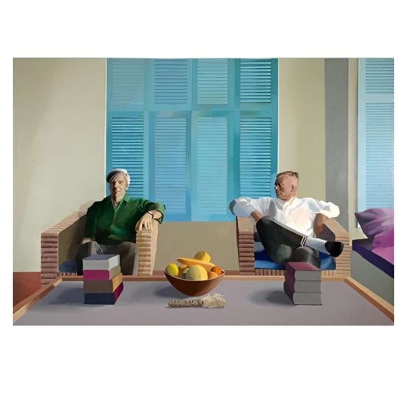 Double Portraits Painting By David Hockney Printed On Canvas Double Portraits Painting By David Hockney Printed On Canvas