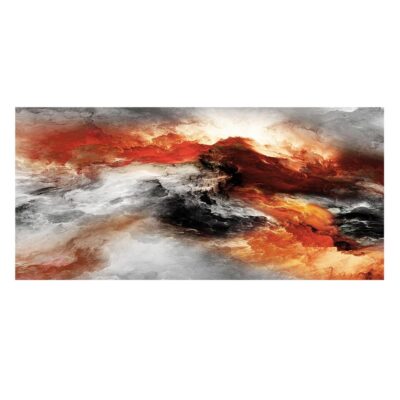 Colorful Abstract Cloud Painting Printed on Canvas - Image 8