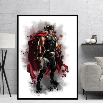 Marvel Avengers Artworks Printed on Canvas - Image 7