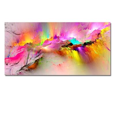 Colorful Abstract Cloud Painting Printed on Canvas - Image 10