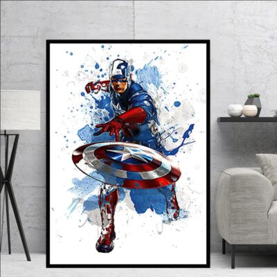 Marvel Avengers Artworks Printed on Canvas - Image 8