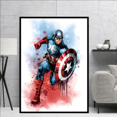 Marvel Avengers Artworks Printed on Canvas - Image 6
