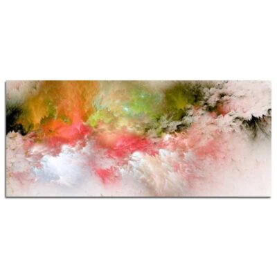 Colorful Abstract Cloud Painting Printed on Canvas - Image 15