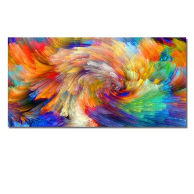 Colorful Abstract Cloud Painting Printed on Canvas - Image 14