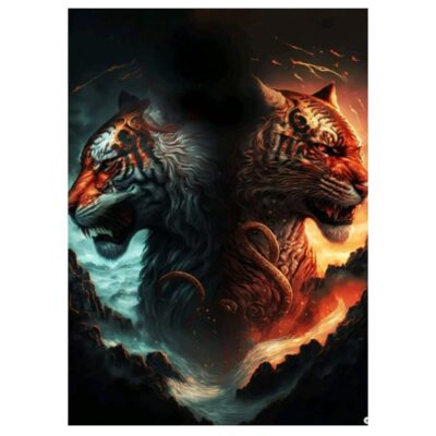 Cool Yin & Yang Artworks Printed on Canvas - Image 3