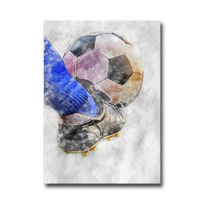 Cool Football Image Artwork Printed on Canvas - Image 6