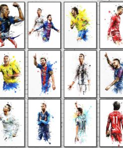Famous Football Players Artwork Printed on Canvas