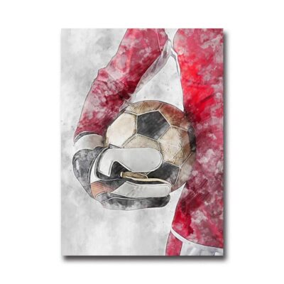 Cool Football Image Artwork Printed on Canvas - Image 12
