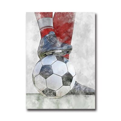 Cool Football Image Artwork Printed on Canvas - Image 7