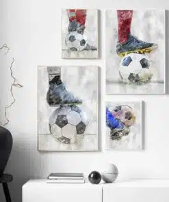 Cool Football Image Artwork Printed on Canvas