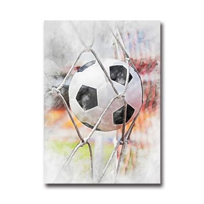 Cool Football Image Artwork Printed on Canvas - Image 5