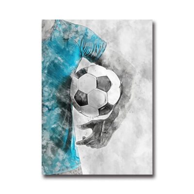 Cool Football Image Artwork Printed on Canvas - Image 13