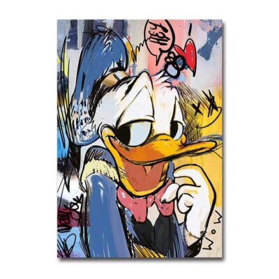 Graffiti Artwork With Disney Characters Printed on Canvas - Image 18
