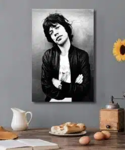 Picture and Paintings of Mick Jagger Printed on Canvas • CanvasPaintArt