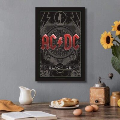 Pictures of the Australian Rock Band AC-DC Printed on Canvas - Image 11