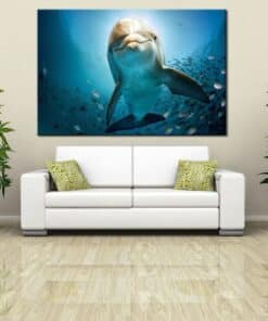 Seascape Artwork With Dolphin