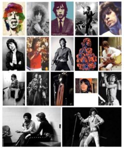 Picture and Paintings of Mick Jagger Printed on Canvas