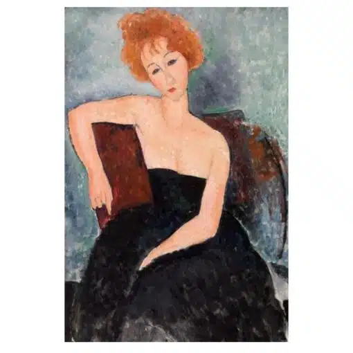4 Amedeo Modigliani 1918 Red Headed Girl in Evening Dress
