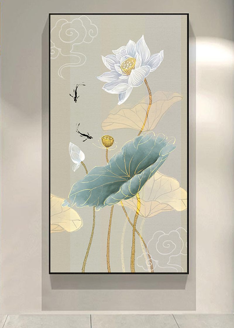 Abstract Lotus Flower Painting