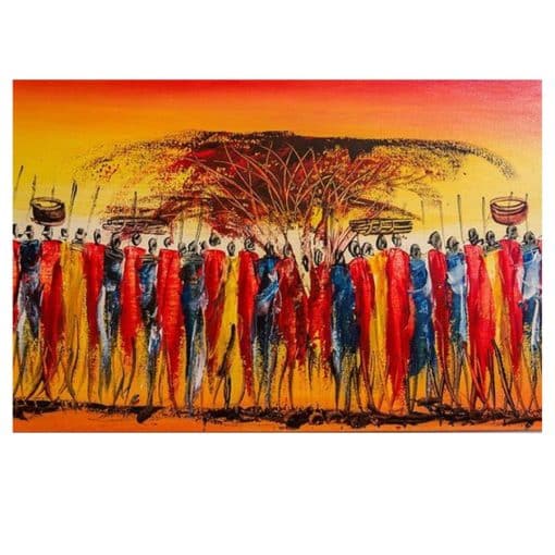 African Women Artwork Printed on Canvas - Image 2