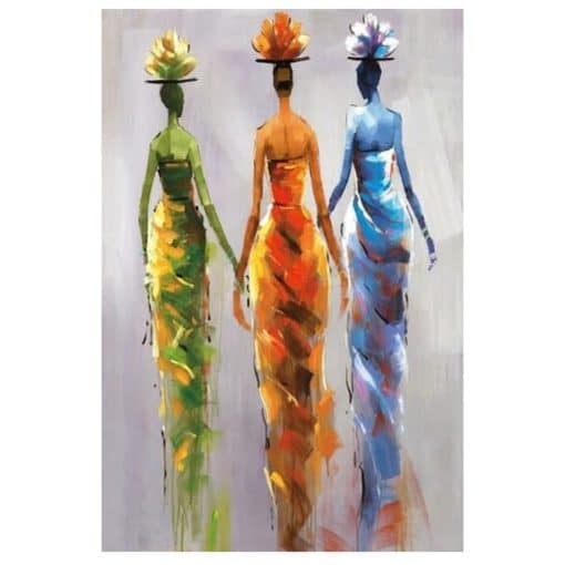 African Women Artwork Printed on Canvas - Image 3