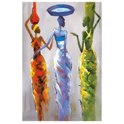 African Women Artwork Printed on Canvas - Image 4