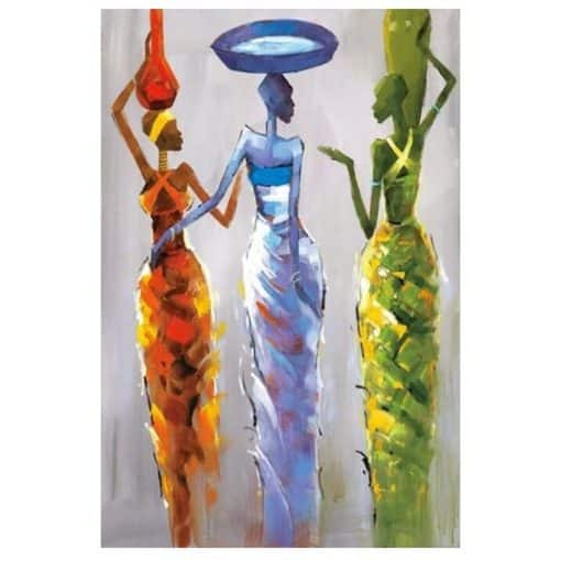 African Women Artwork Printed on Canvas - Image 4