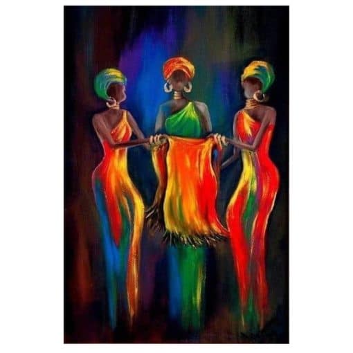 African Women Artwork Printed on Canvas - Image 5