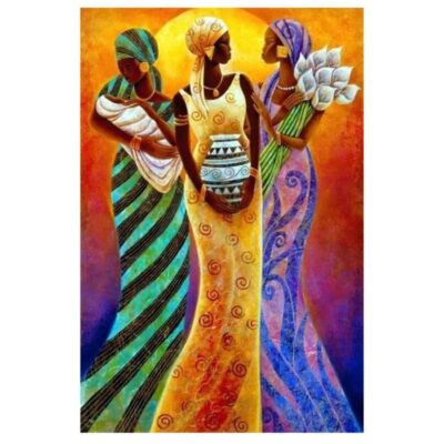 African Women Artwork Printed on Canvas - Image 7