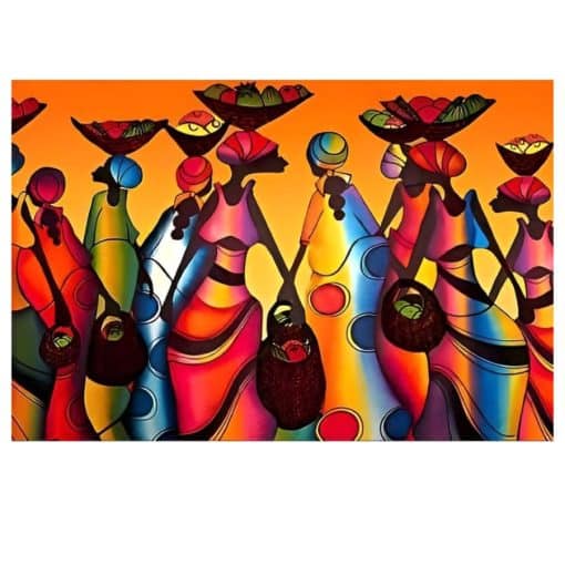 African Women Artwork Printed on Canvas - Image 8