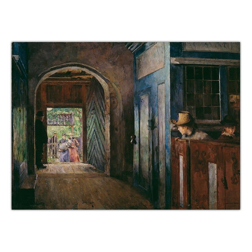 Painting by Harriet Backer Printed on Canvas