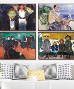 Great Paintings by Edvard Munch Printed on Canvas