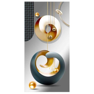 Abstract Geometric Canvas Artwork Printed on Canvas - Image 2