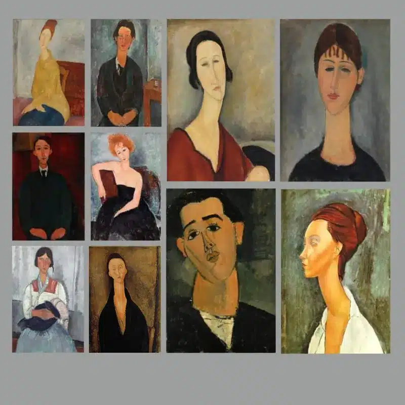 Paintings by Amedeo Modigliani Printed on Canvas