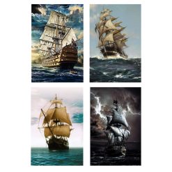 Sailing and Pirate Ships Artworks Printed on Canvas