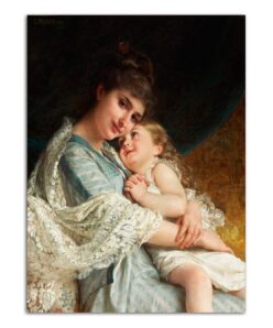 Émile Munier 1887 A Tender Embrace