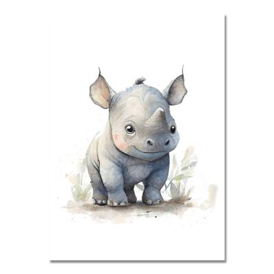Cute Baby Animals Artworks Printed on Canvas - Image 2