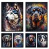 Paintings of Beautiful Dogs Printed on Canvas