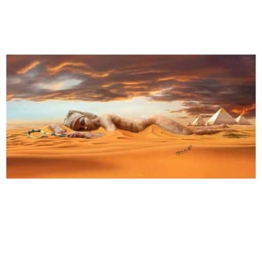 Woman Sleeps in the Desert