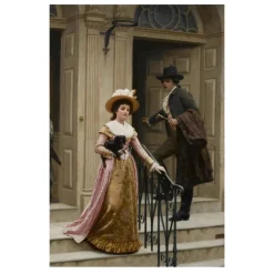 Artworks by Edmund Blair Leighton Printed on Canvas - Image 11