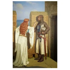 Artworks by Edmund Blair Leighton Printed on Canvas - Image 10