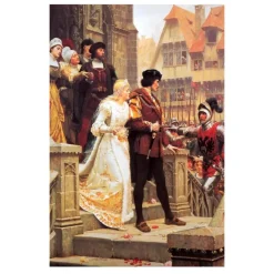 Artworks by Edmund Blair Leighton Printed on Canvas - Image 2