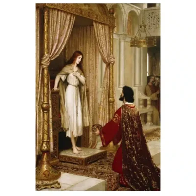Artworks by Edmund Blair Leighton Printed on Canvas - Image 4