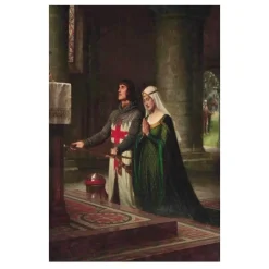 Artworks by Edmund Blair Leighton Printed on Canvas - Image 7